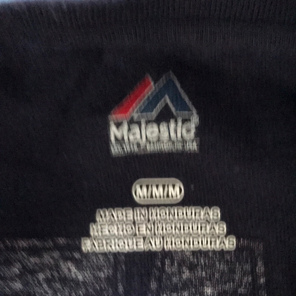 Houston Texans JJ Majestic Navy‎ Blue Long Sleeve Tee with Red and White Accents - Picture 2 of 6